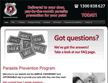 Tablet Screenshot of parasitepreventionprogram.com.au